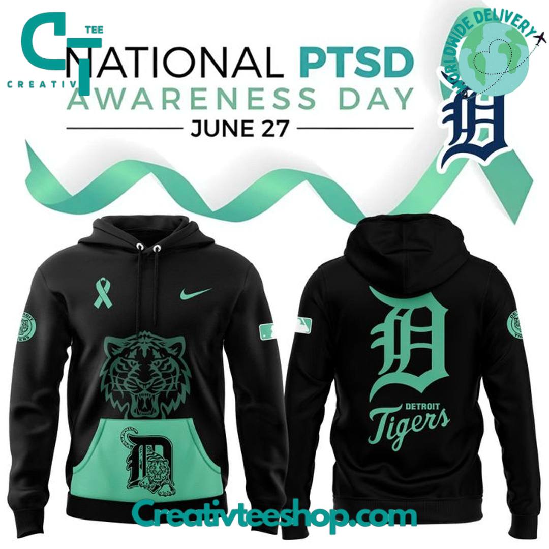 Detroit Tigers x 2025 PTSD Awareness Day Special Hoodie