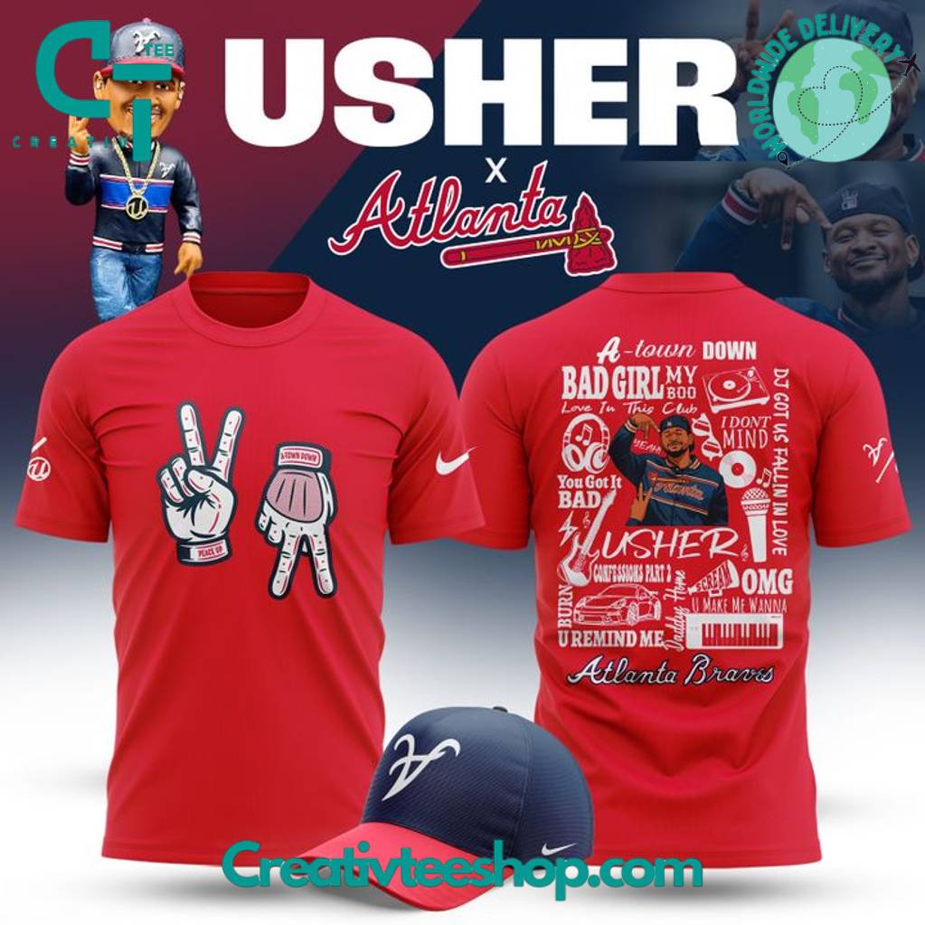 Atlanta Braves x Usher Upside Down Logo Special Tee
