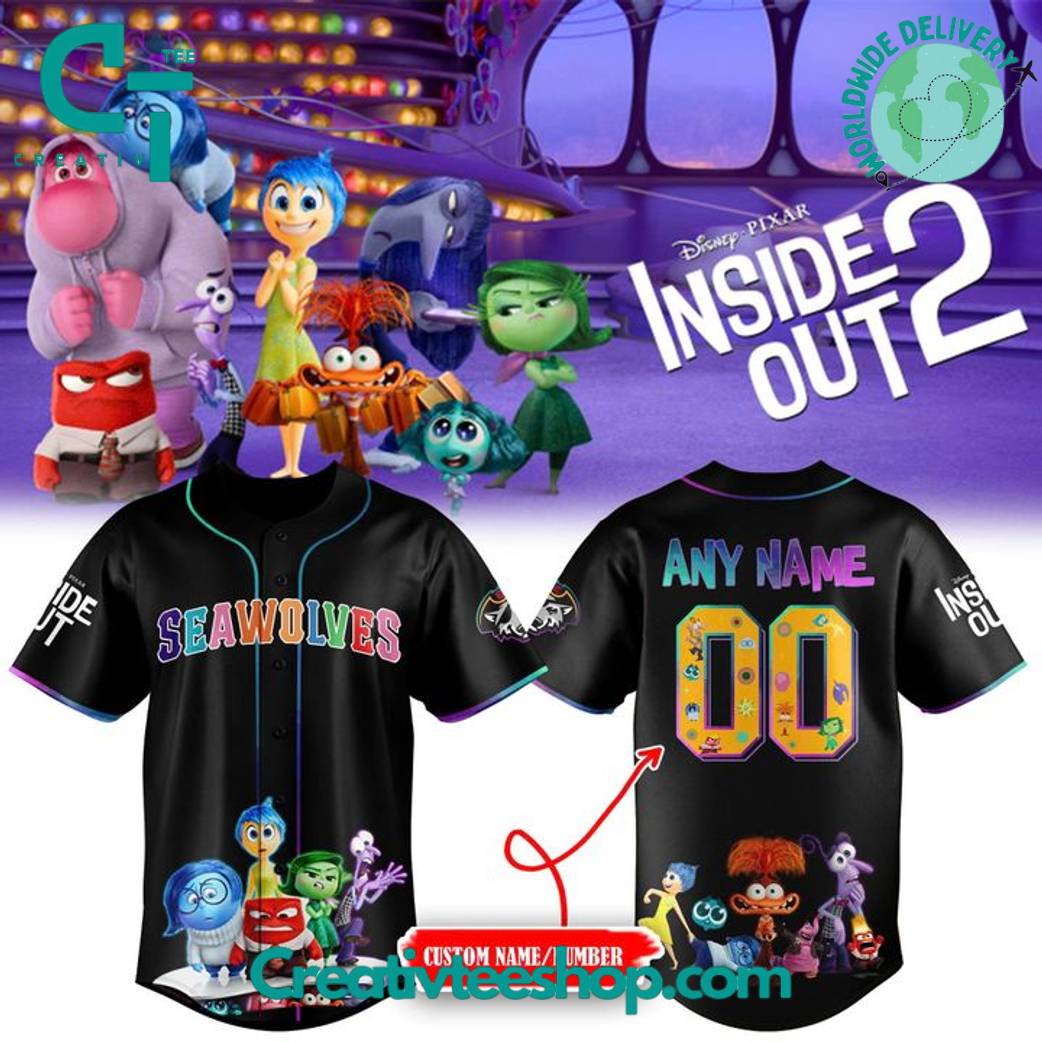 Erie SeaWolves x Inside Out 2 New 2025 Baseball Jersey
