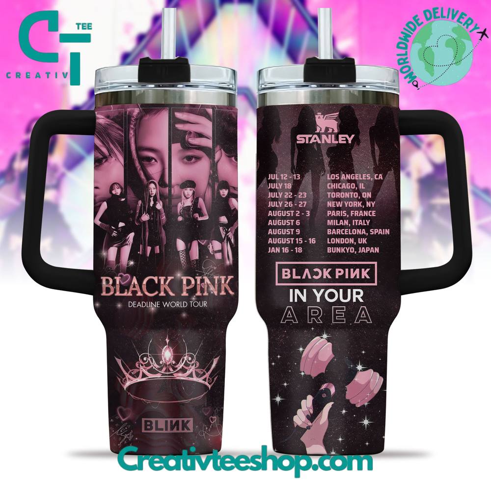 Blackpink Deadline World Tour 2025 Tumbler 40oz with Handle