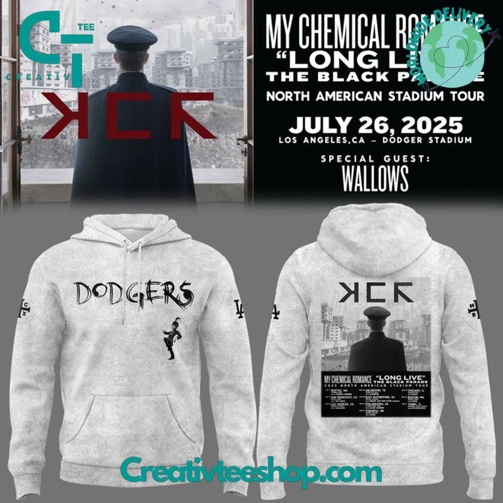 Los Angeles Dodgers x My Chemical Romance The Black Parade Tour Special Hoodie