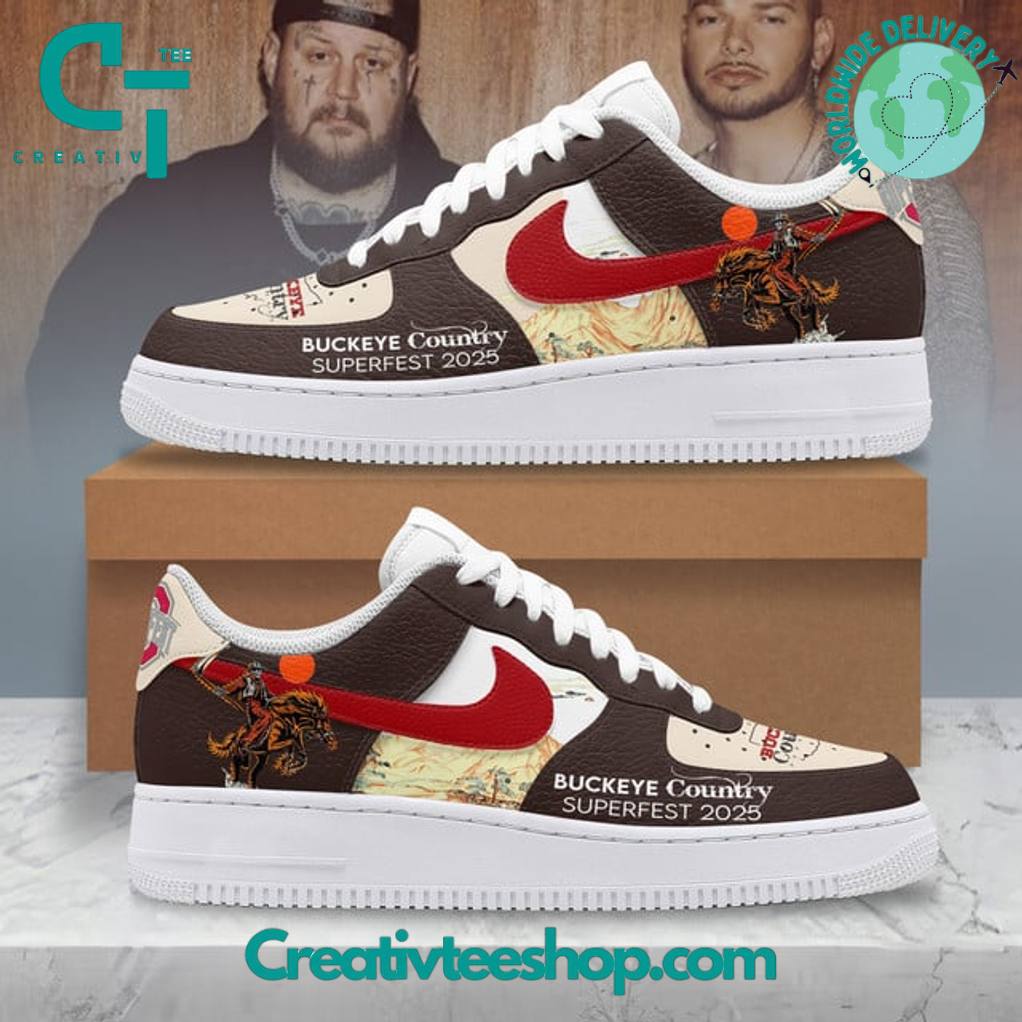 Buckeye Country Superfest 2025 Special Edition Air Force 1 Sneaker
