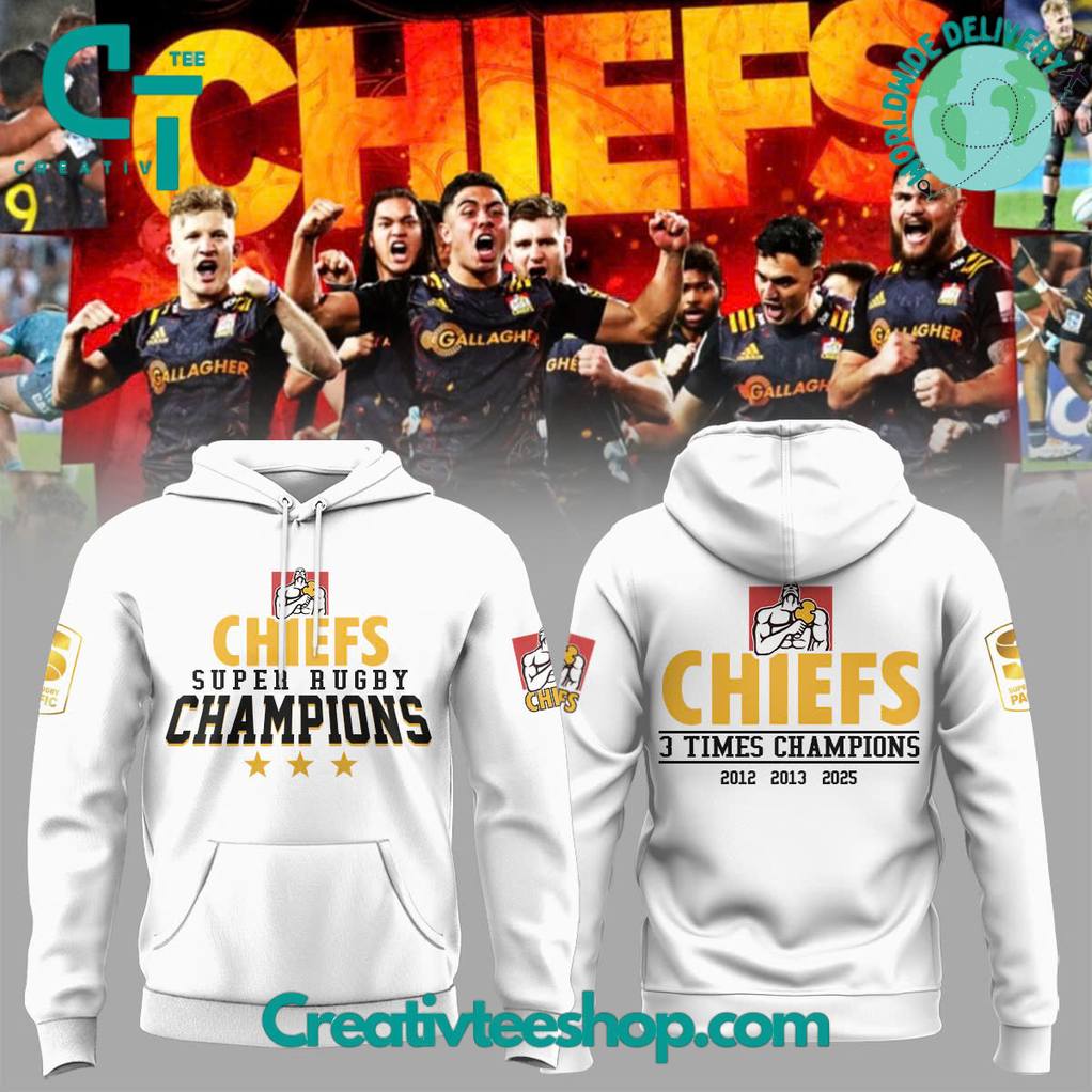 Gallagher Chiefs Super Rugby Pacific Champions 2025 Special Hoodie