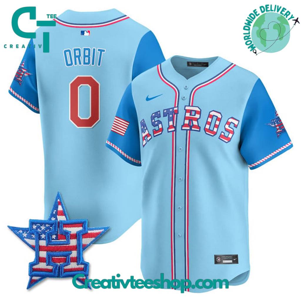 Houston Astros 2025 Fourth of July Independence Day Special Baseball Jersey