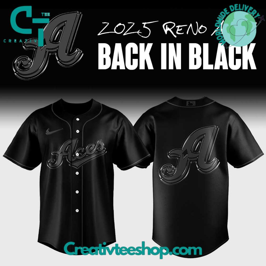 Reno Aces “Back to Black” Special Baseball Jersey