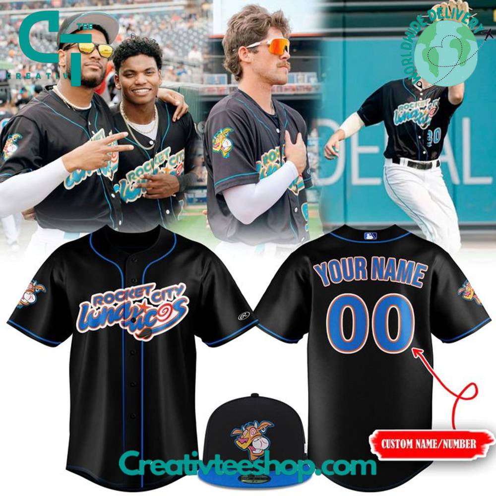 Rocket City Trash Pandas x Lunaticos Personalized Baseball Jersey