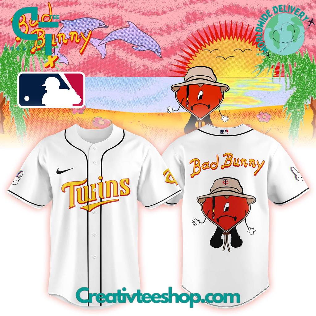Minnesota Twins x Bad Bunny Colab 2025 Limited Editon Baseball Jersey