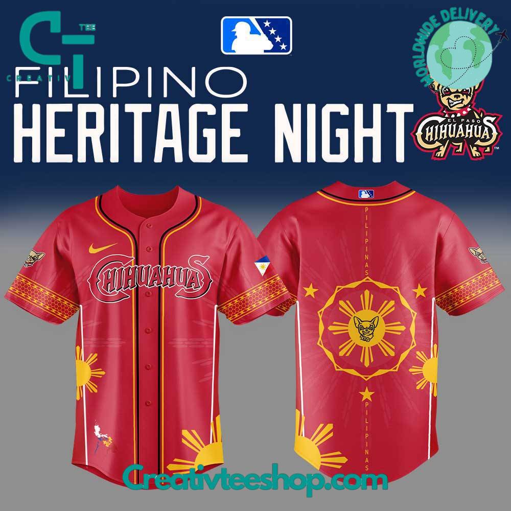 El Paso Chihuahuas Filipino Heritage Night Special Baseball Jersey