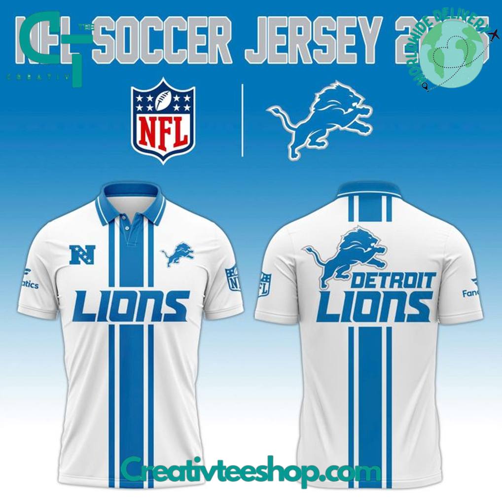 Detroit Lions NFL 2025 Football x Football Polo