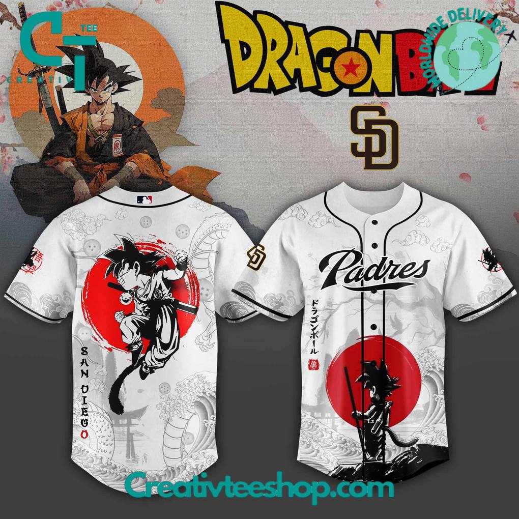 San Diego Padres x Dragon Ball 2025 Japan Edition Baseball Jersey