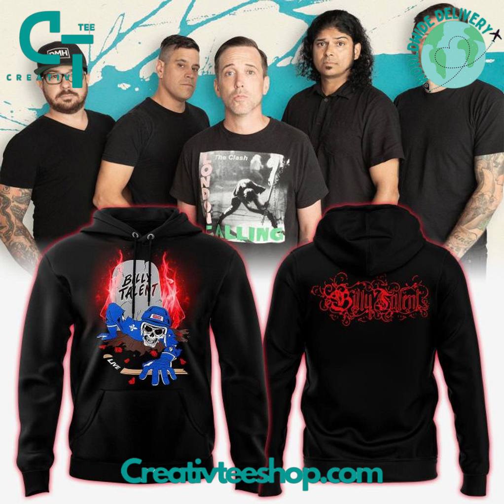 Billy Talent In Quebec Canada Tour 2025 Special Black Hoodie