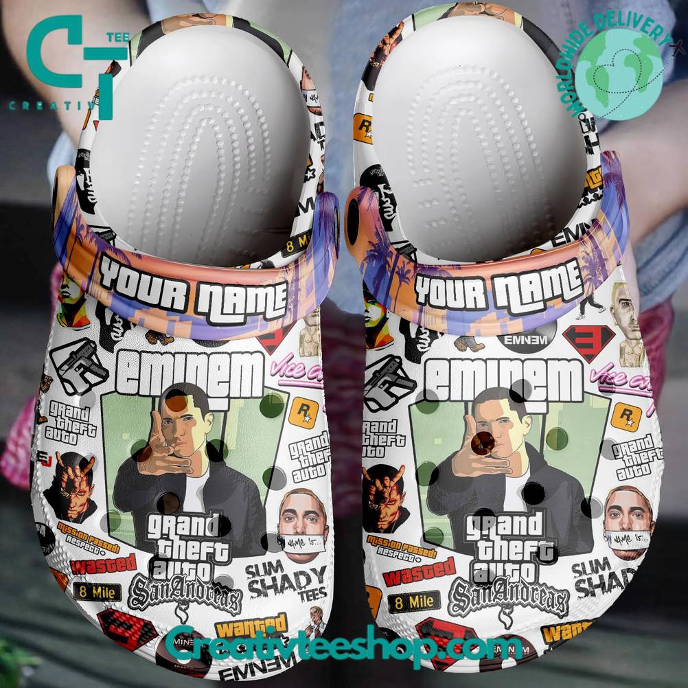 Eminem x Grand Theft Auto Special Crocs Shoes