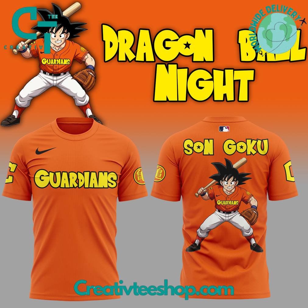 Cleveland Guardians x Dragon Ball Night 2025 Goku Orange Tee