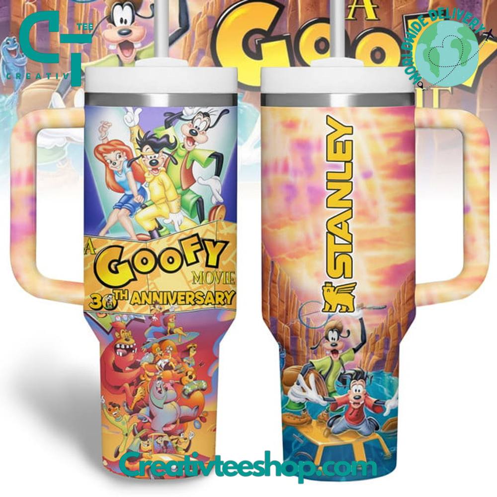 Goofy 30th Anniversary Tumbler 40oz with Handle