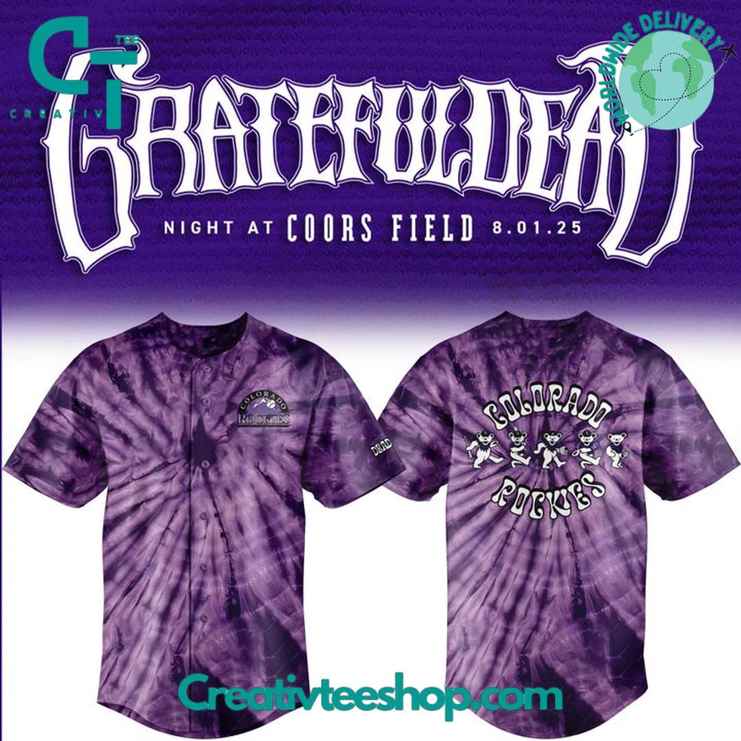 Colorado Rockies x Grateful Dead Night at Coors Fields Special Baseball Jersey