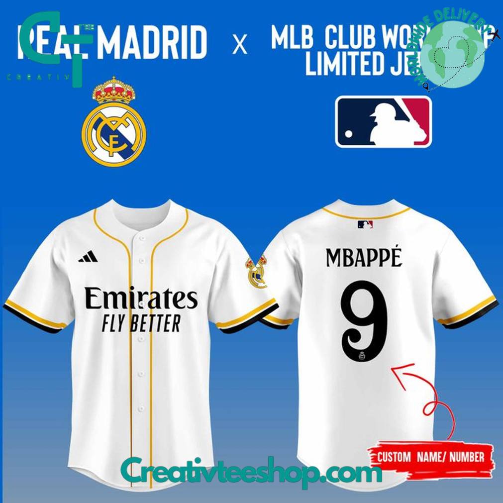 Real Madrid x MLB Club World Cup Limited Edition Baseball Jersey