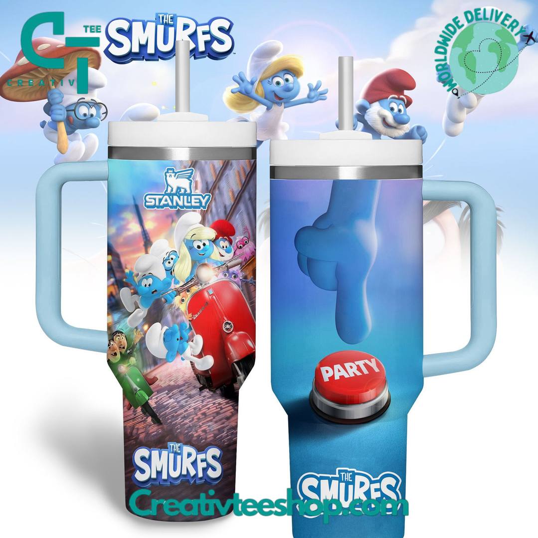 The Smurfs Limited Edition Tumbler 40oz with Handle
