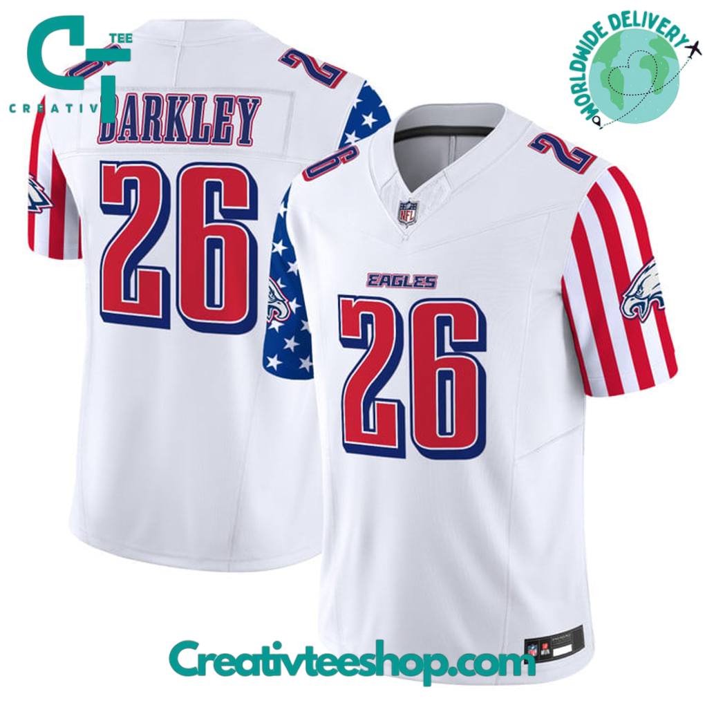 Philadelphia Eagles 2025 Independence Day Custom Football Jersey