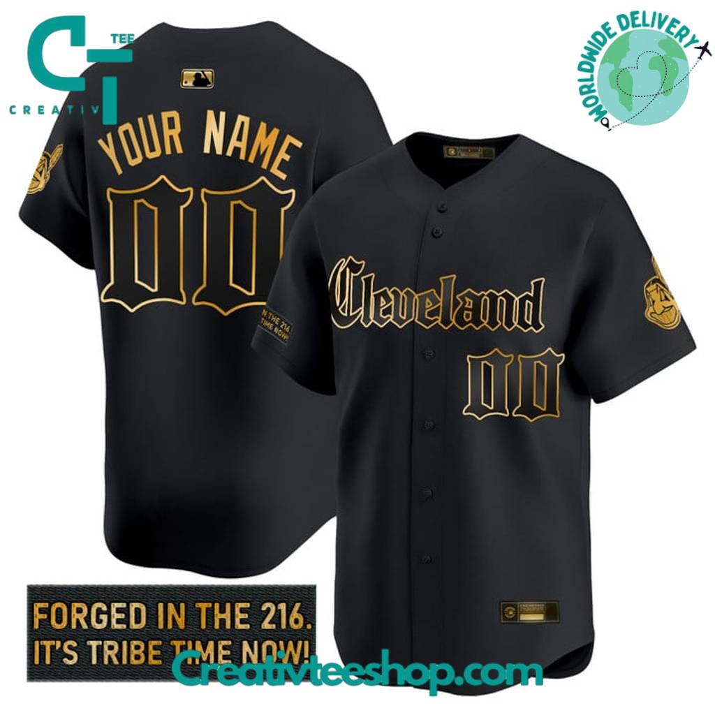 Cleveland Indians Gothic Iron Edition “Forged in The 216” Baseball Jersey