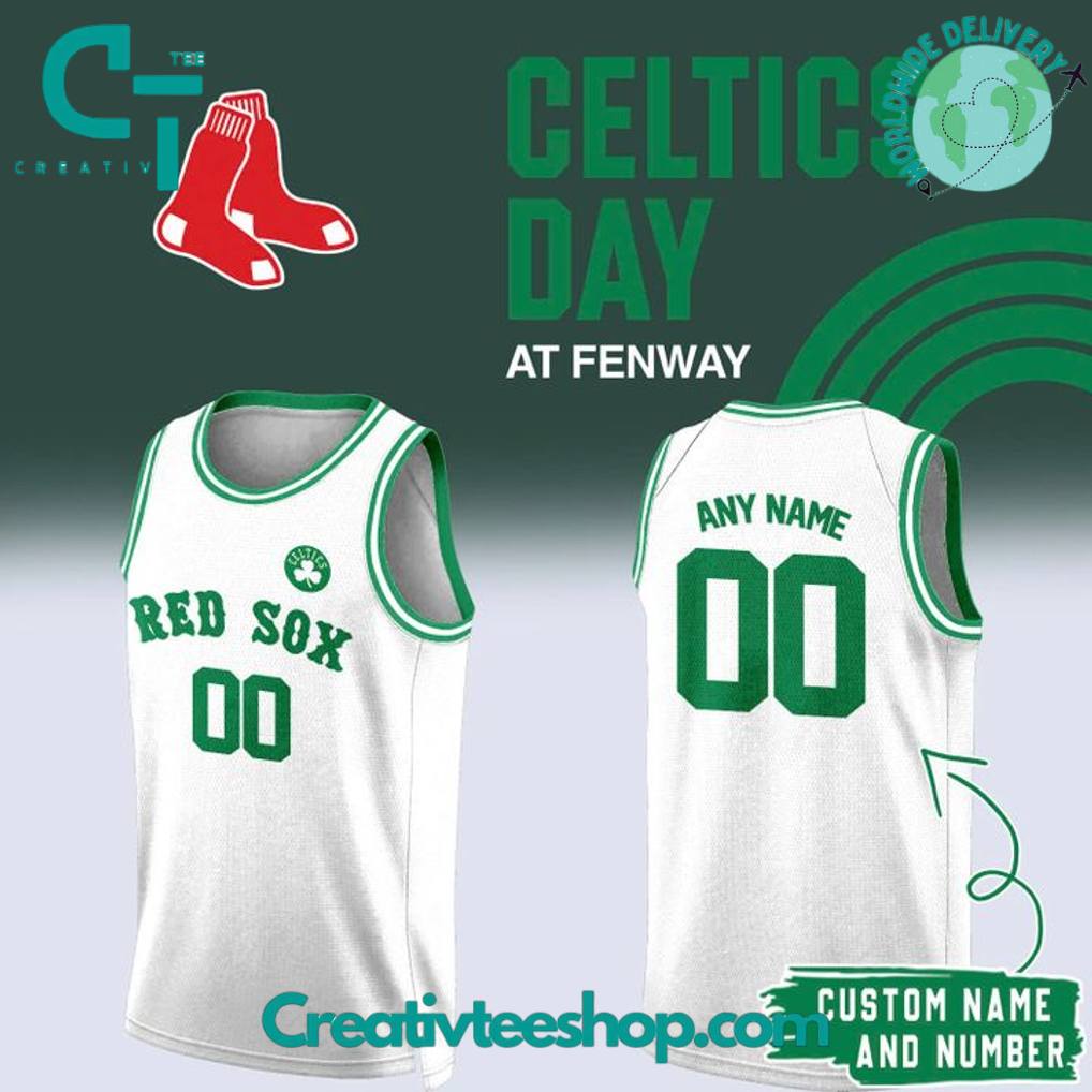 Red Sox Celtics Day Custom Basketball Jersey