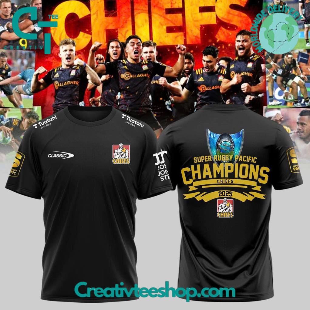 Gallagher Chiefs Super Rugby Pacific Champions 2025 Special Tee