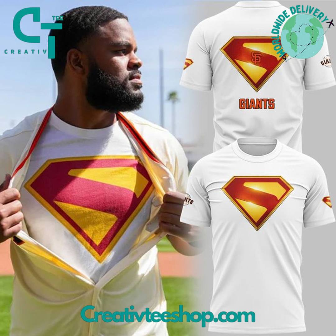 San Francisco Giants Superman Night Limited Hero Edition White Tee