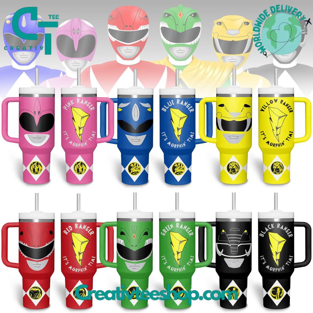 Power Rangers “It’s Morphin Time” Special Tumbler 40oz with Handle