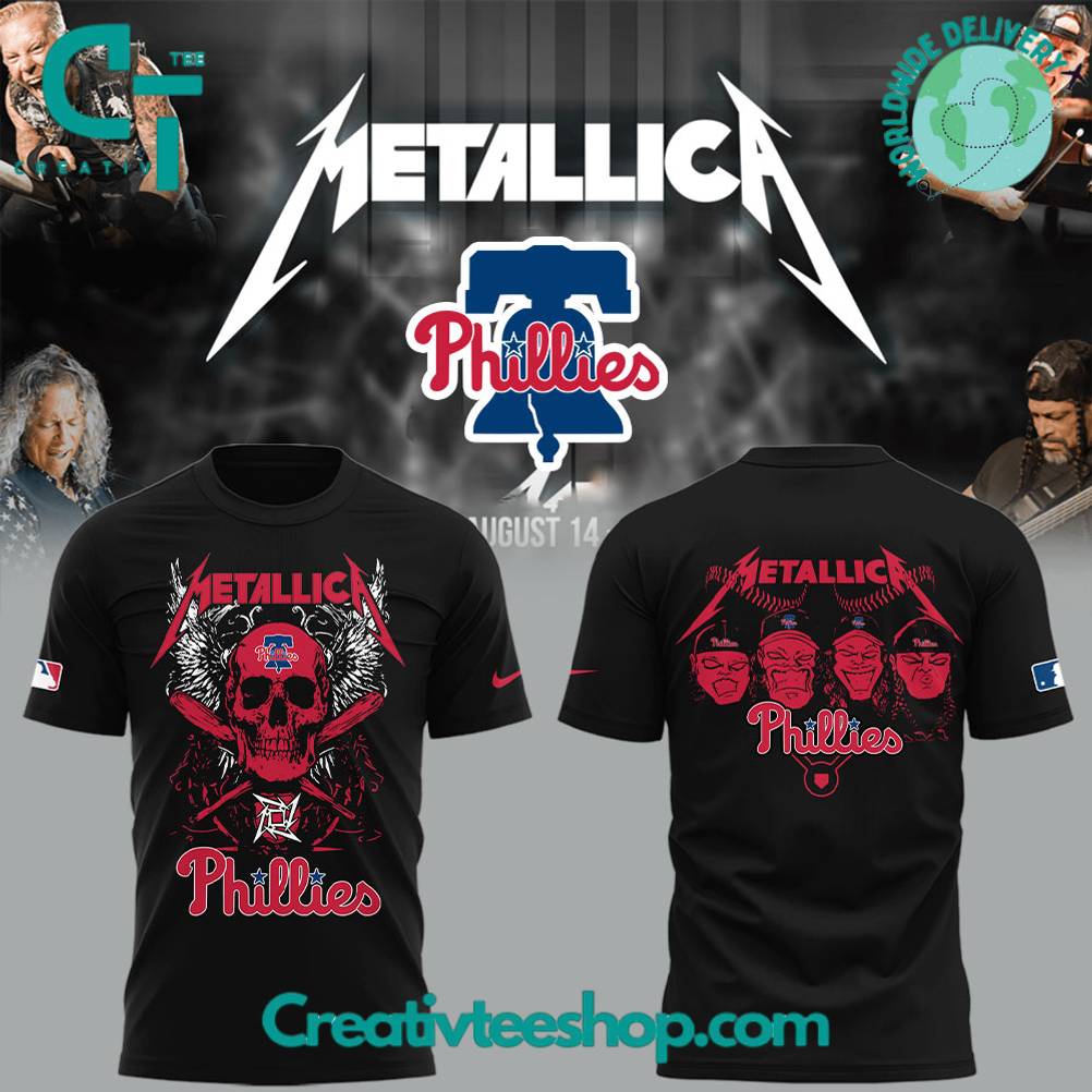 Philadelphia Phillies x Metallica M72 World Tour Special Tee