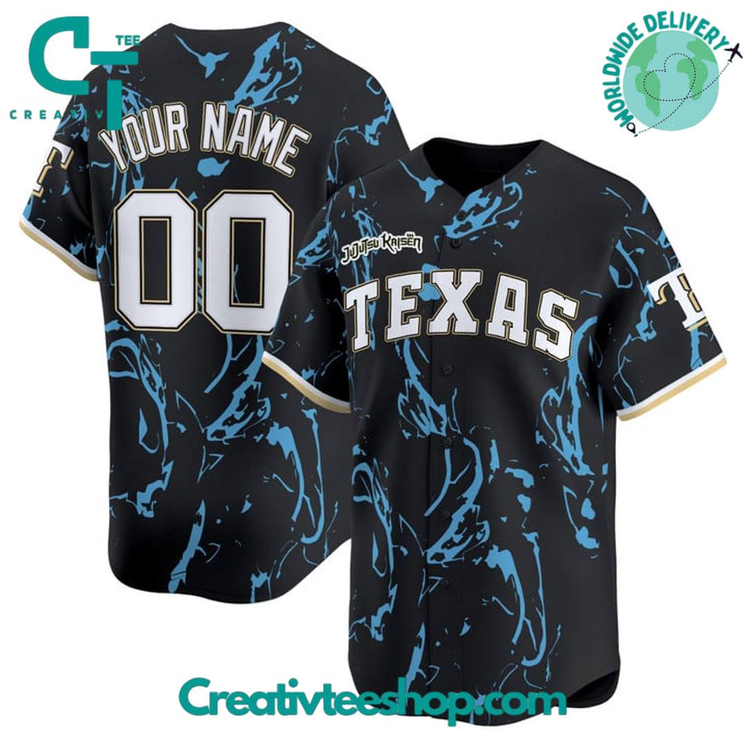 Texas Rangers x Jujutsu Kaisen Limited Edition Baseball Jersey