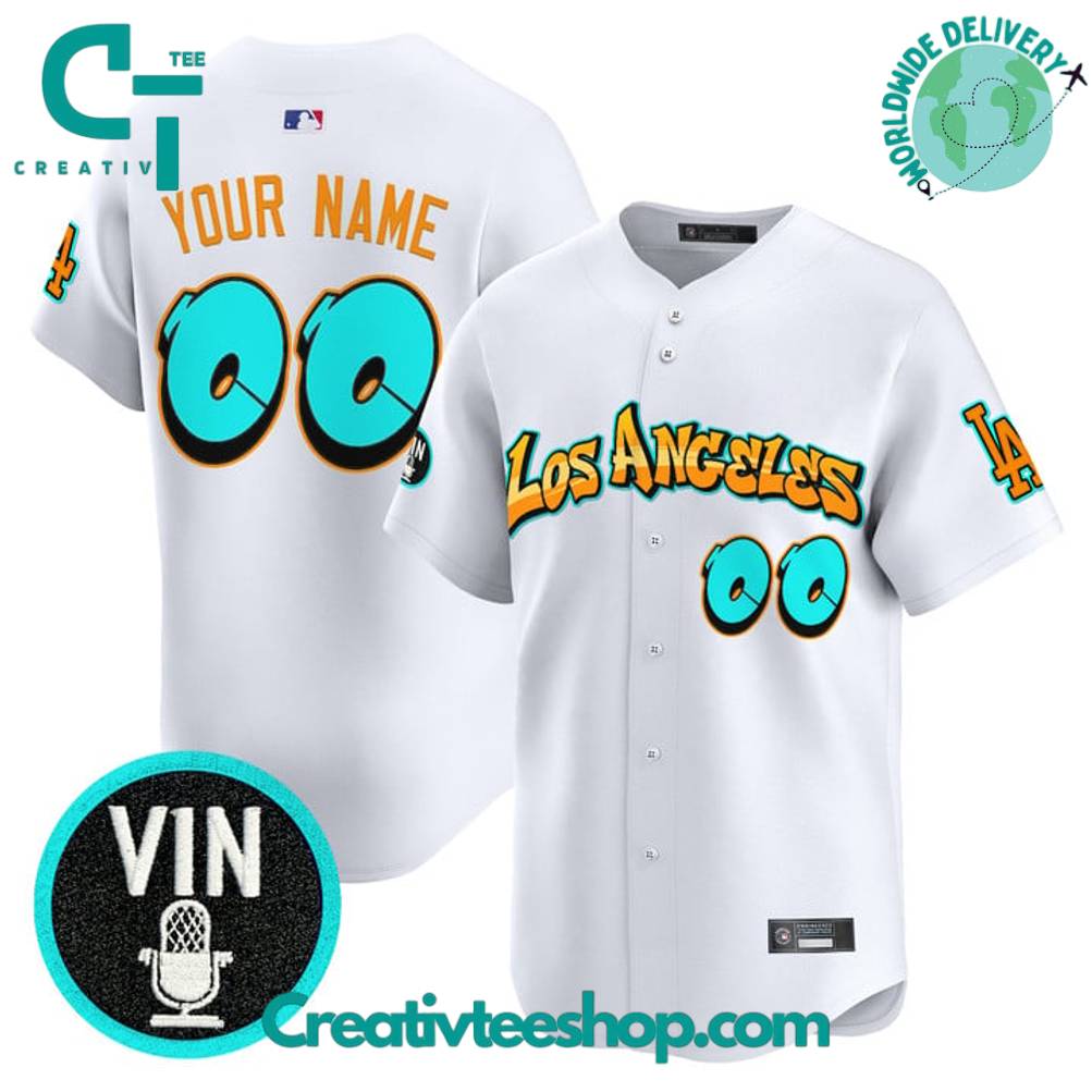 Los Angeles Dodgers Graffiti Street Style Edition Special Baseball Jersey