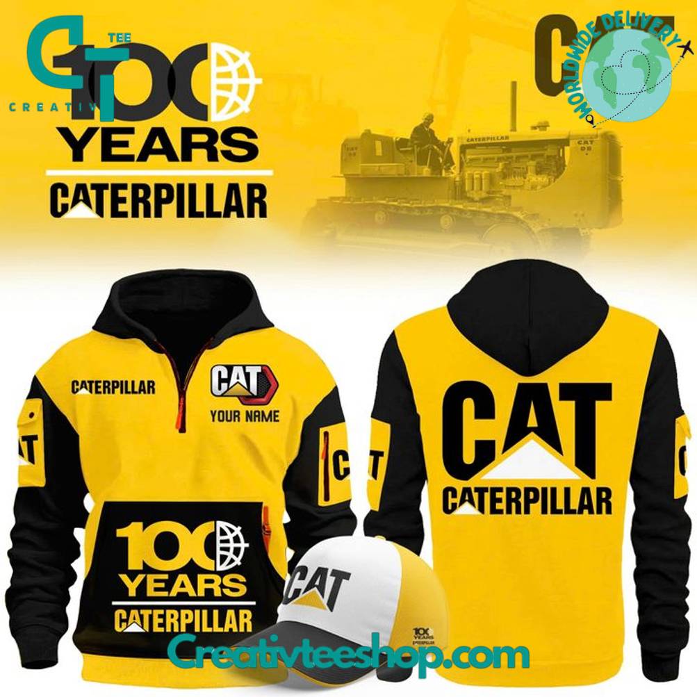 Caterpillar 100 Years Special Quarter-Zip Hoodie