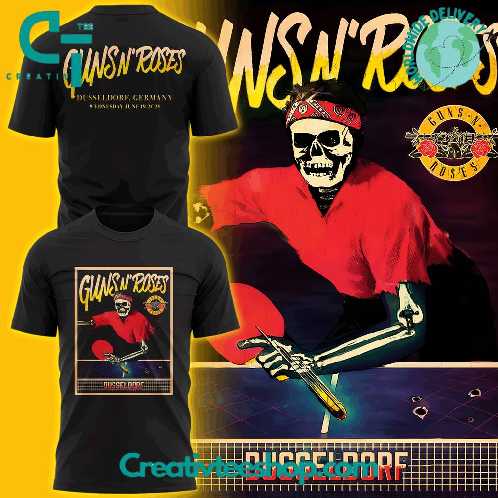 Guns N’ Roses World Tour to Dusseldorf 2025 Special Tee