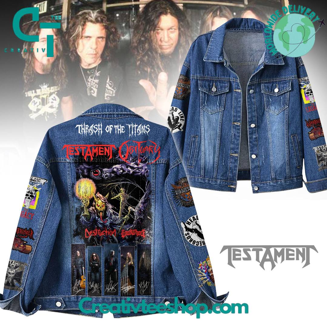 Testament Obituary Tour 2025 Limited Edition Denim Jacket