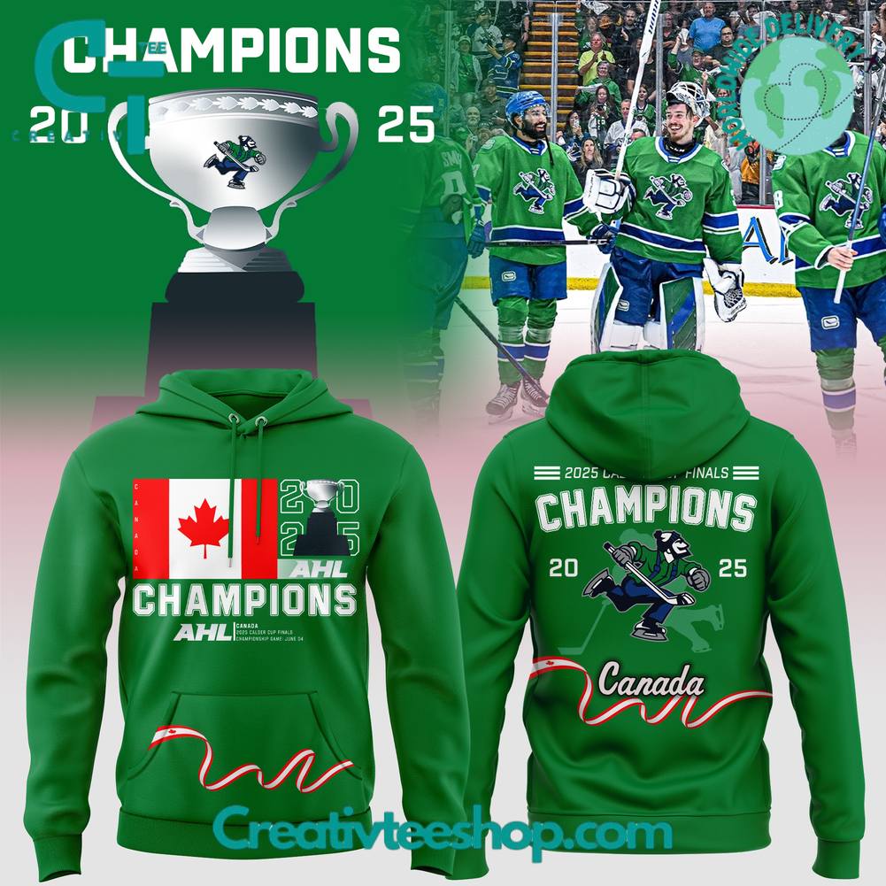 Abbotsford Canucks 2025 AHL Champions Special Hoodie