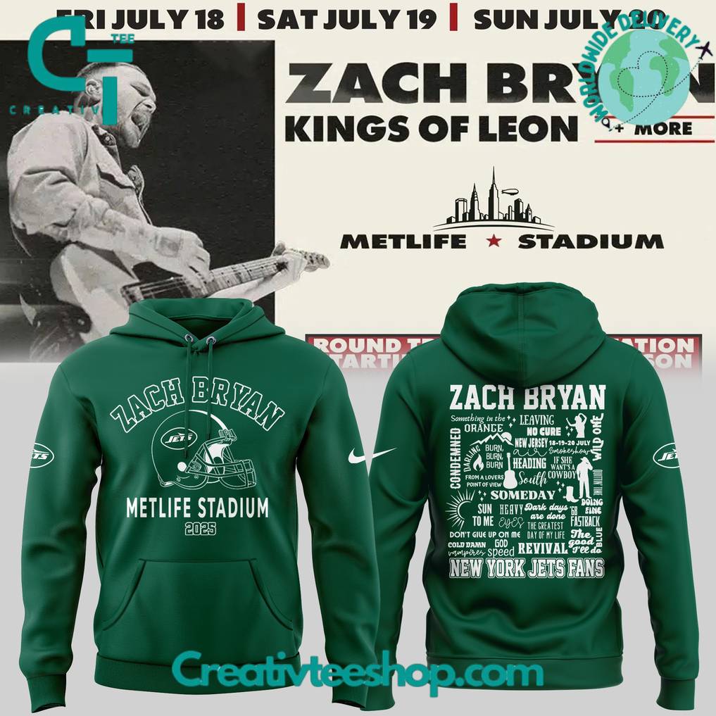New York Jets x Zach Bryan Kings of Leon Special Hoodie
