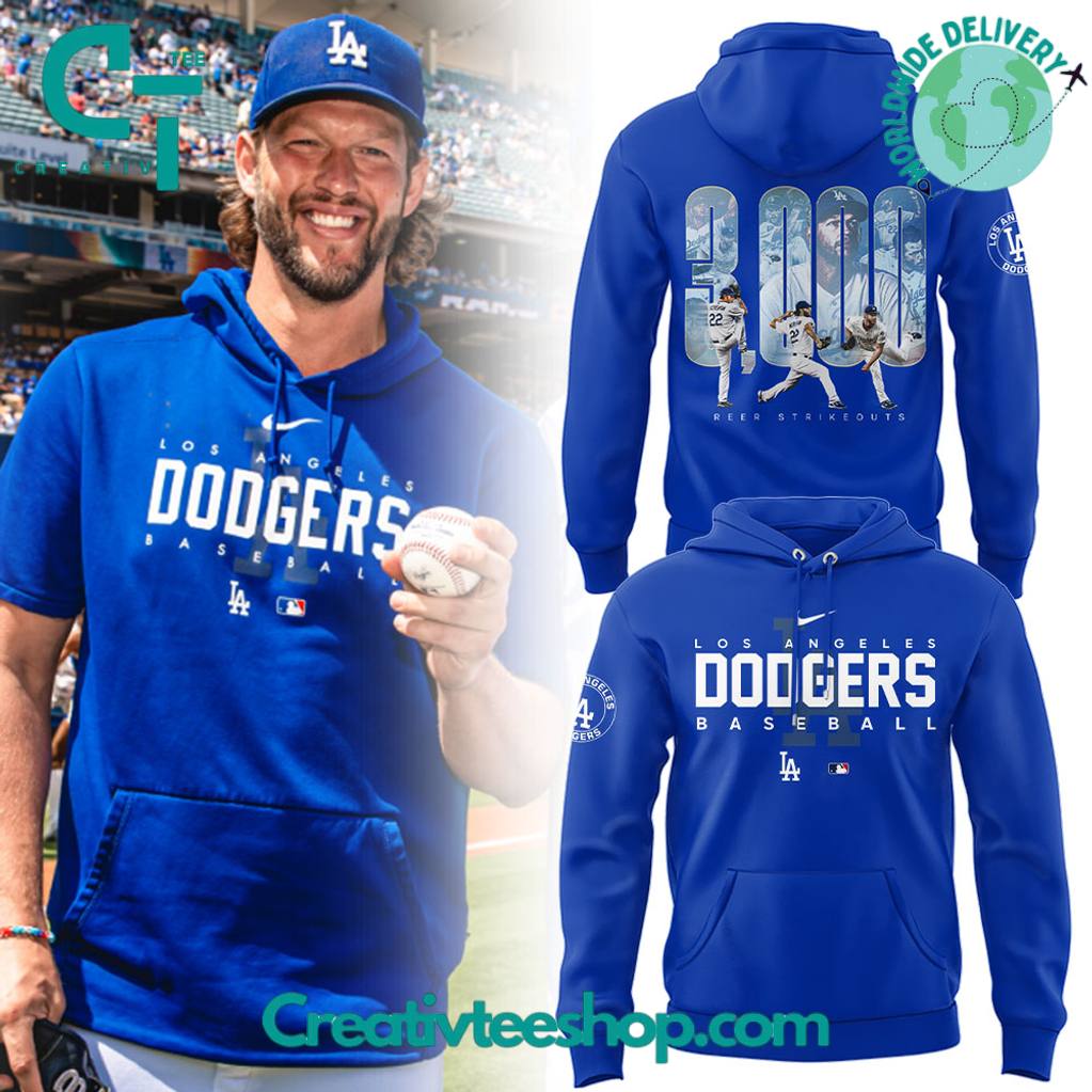 Los Angeles Dodgers Clayton 3000 Strikeouts Special Hoodie