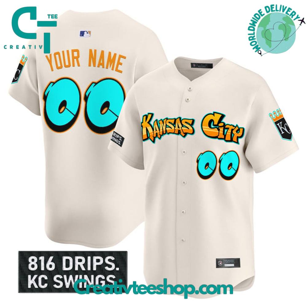 Kansas City Royals ‘Graffiti Crown Drop Edition’ Special Baseball Jersey