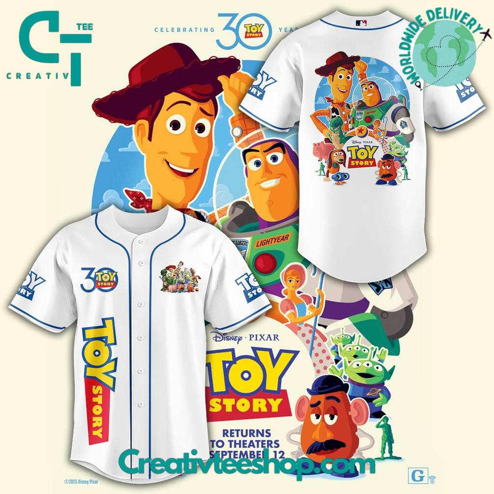 Toy Story Celebrating 30 Year Special Baseball Jersey