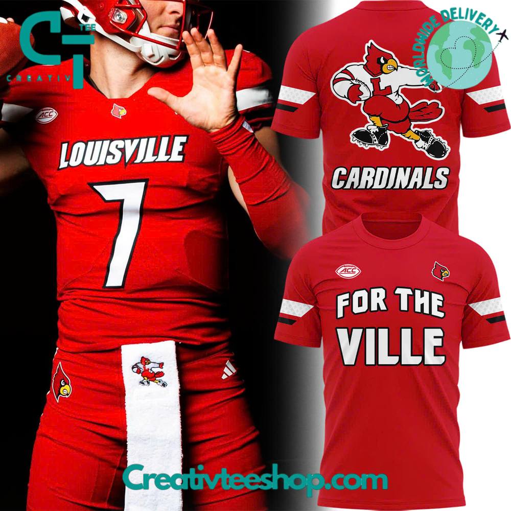 Louisville Cardinals For The Ville Special New 2025 Tee