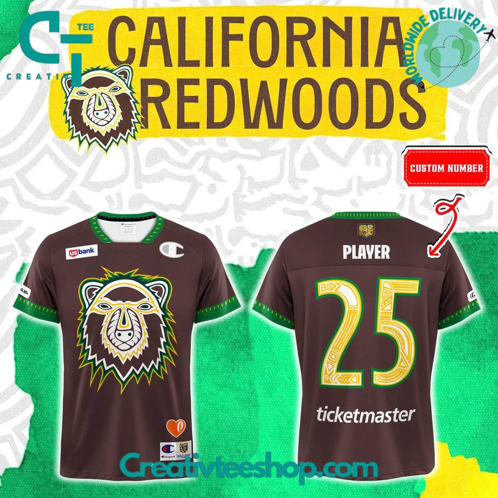 California Redwoods Indigenous Heritage Custom Foootbal Jersey
