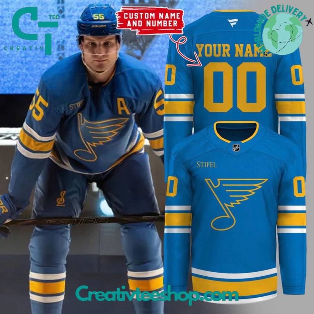 St. Louis Blues “Remixed Remastered Reborn” Special New 2025 Hockey Jersey – Blue