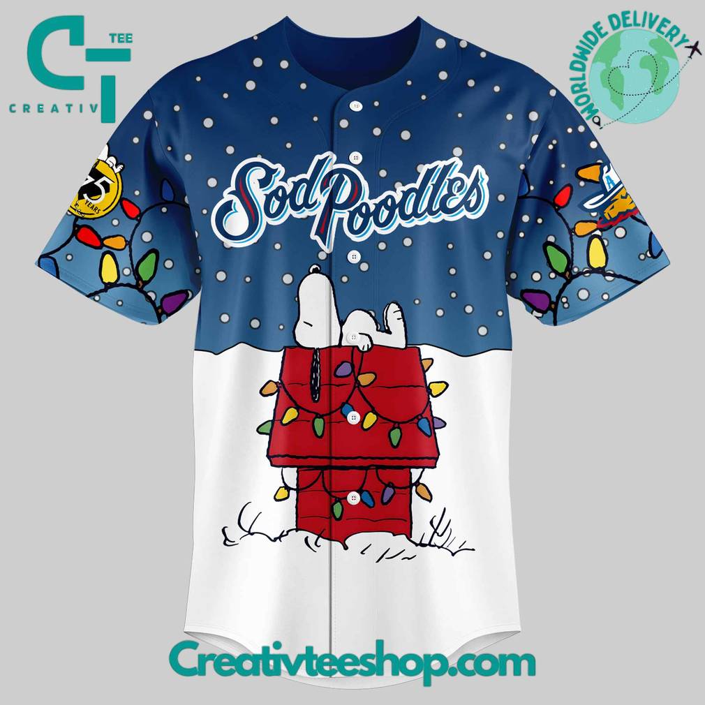 Amarillo Sod Poodles Christmas in July Special Baseball Jersey