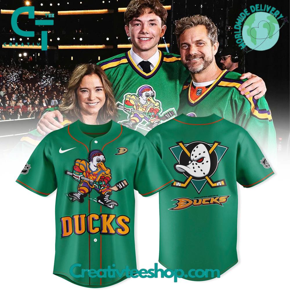 Anaheim Ducks Quack Attack Retro Edition Special Baseball Jersey