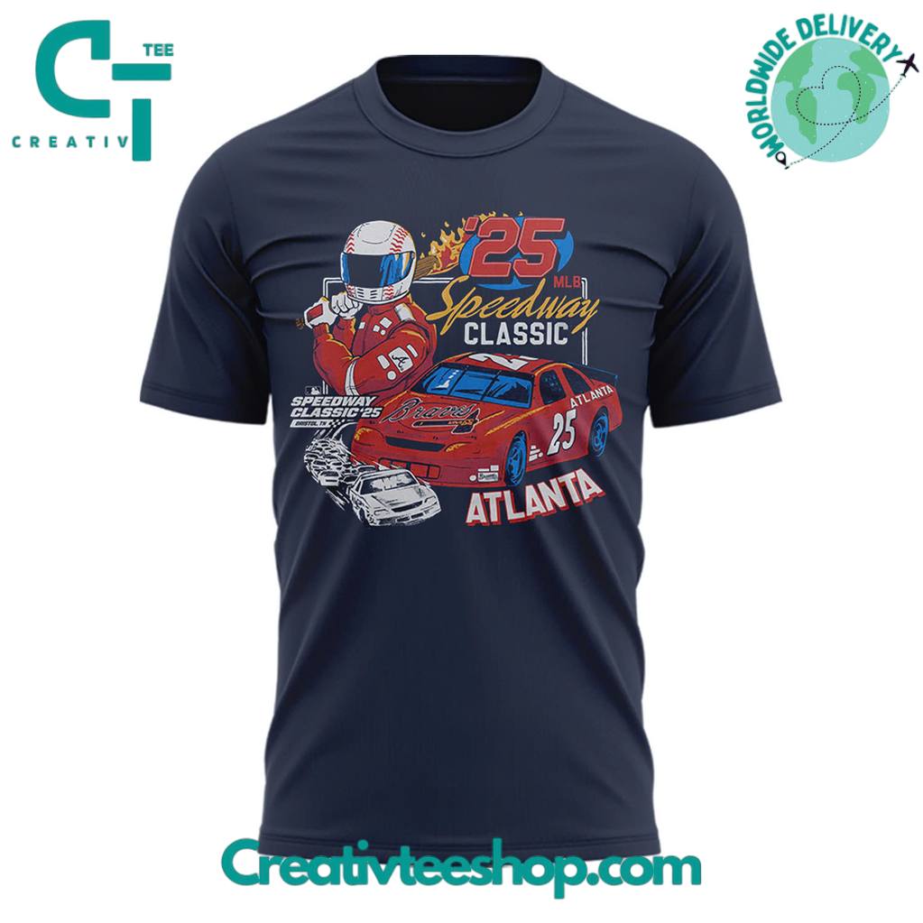 Atlanta Braves 2025 MLB Speedway Classic T-Shirt – Limited Edition