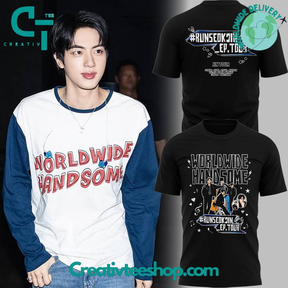 BTS RUNSEOKJIN_EP.TOUR’ 25 “Worldwide Handsome” Special Tee