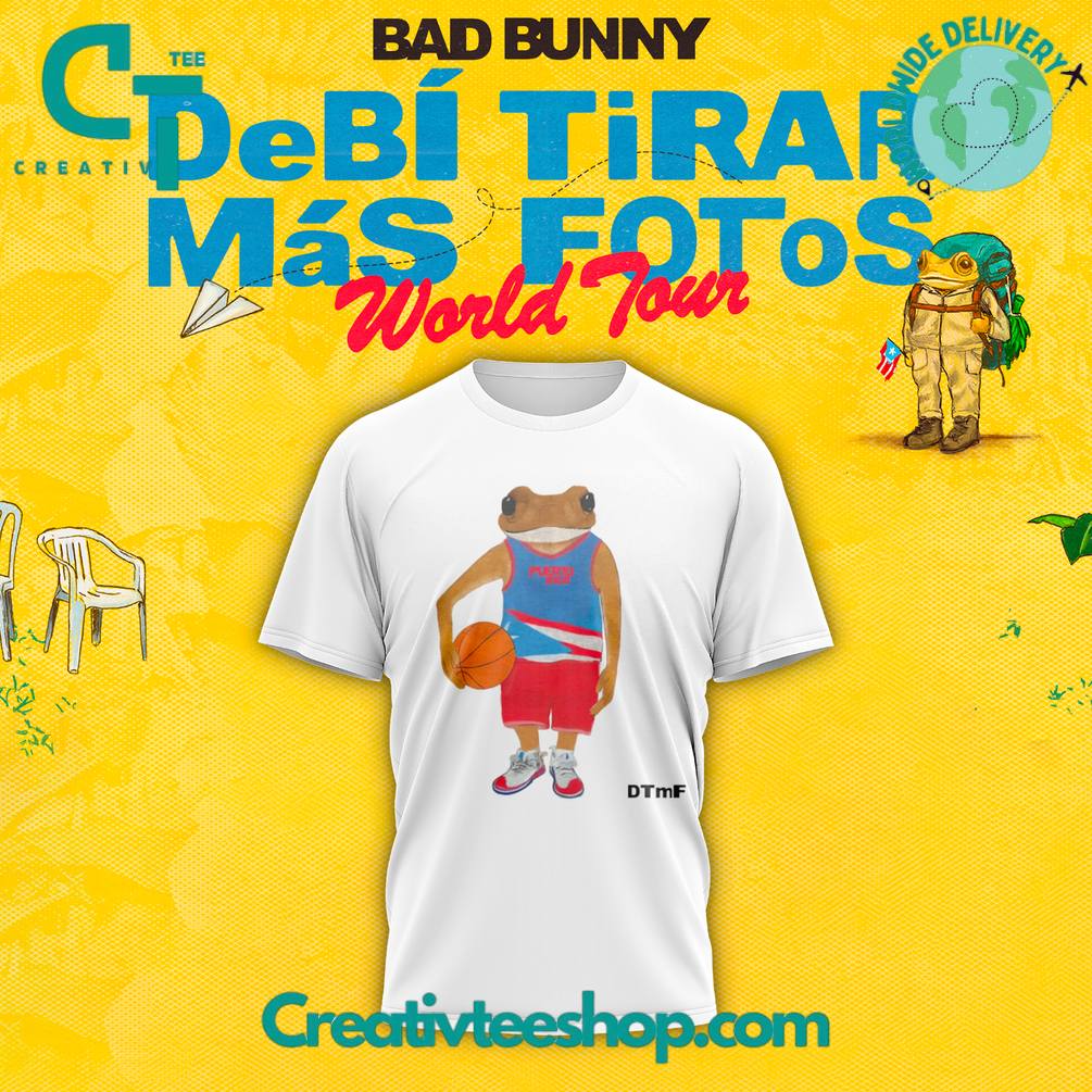 Bad Bunny DeBÍ TiRAR MáS FOToS Concho Basketball Tee