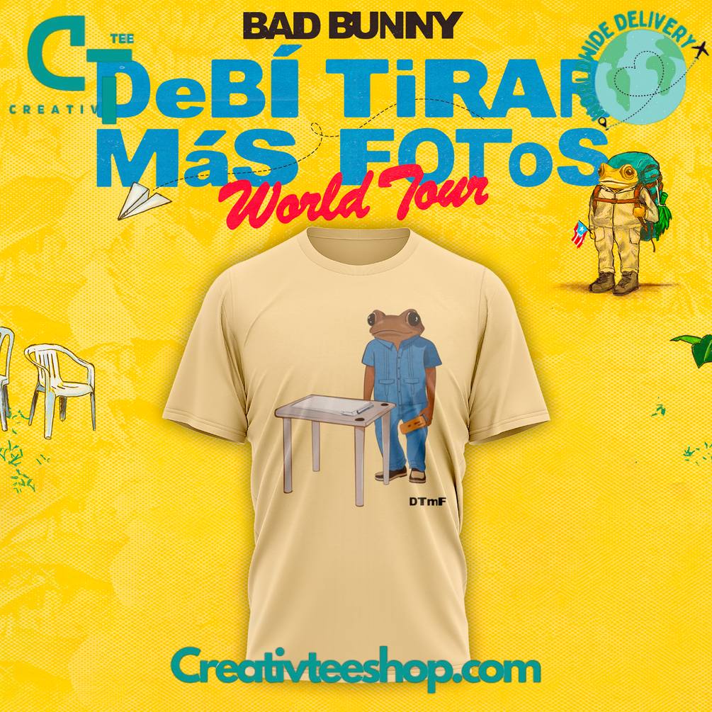 Bad Bunny DeBÍ TiRAR MáS FOToS Concho Table Tee