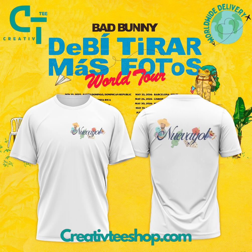 Bad Bunny DeBÍ TiRAR MáS FOToS Nuevayol White Tee