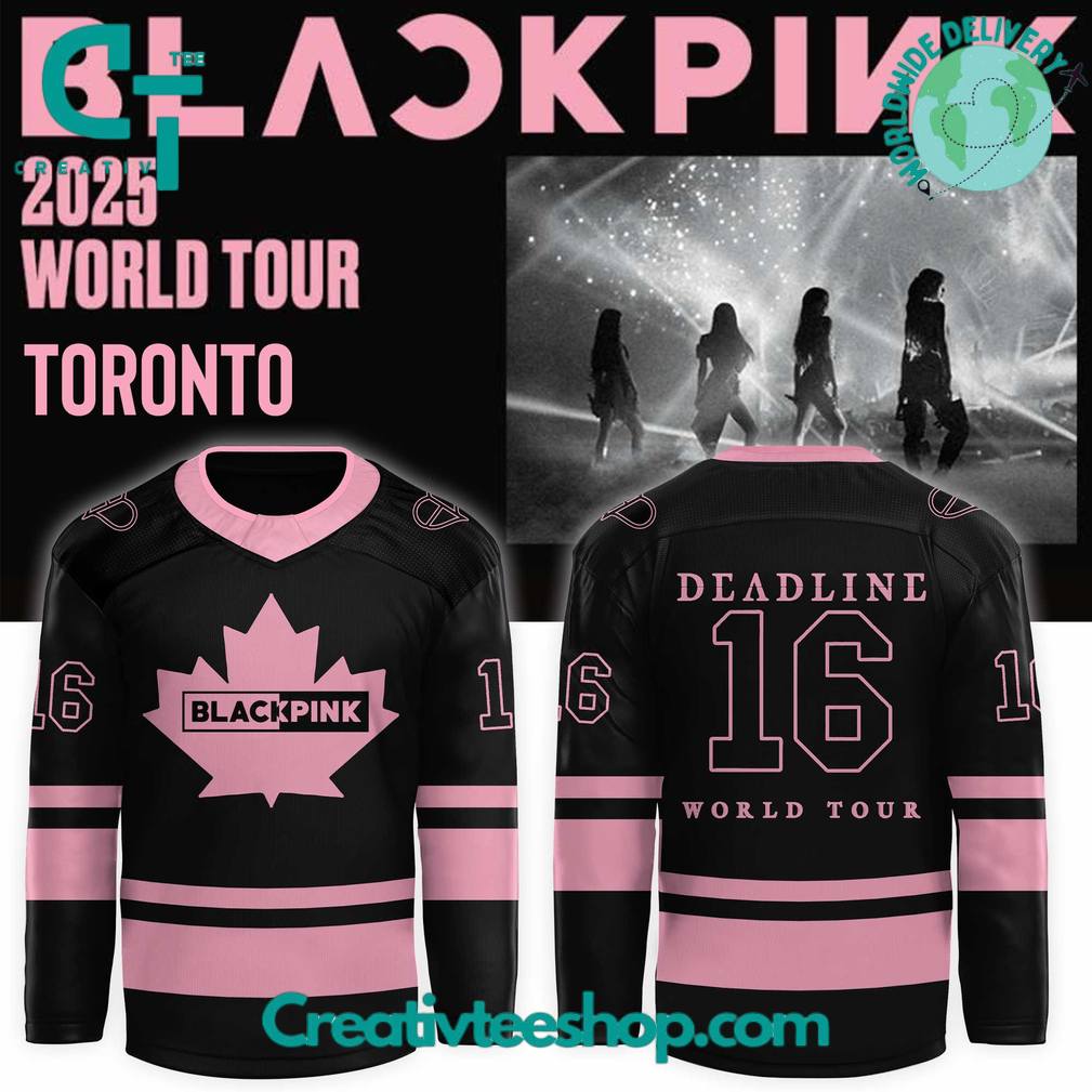 Blackpink 2025 World Tour Toronto Canada Special Edition Hockey Jersey