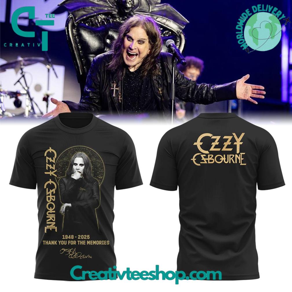 Ozzy Osbourne “Thank you for the memories” Special Black Tee